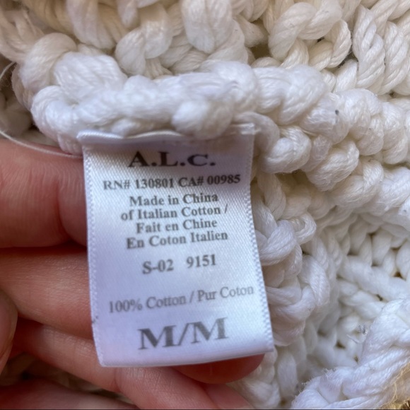 A.L.C., Woven, White Tank Top, SZ M - Picture 4 of 8